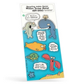 Recycled Paper Environmental Sticker Sheet w/ Cartoon Sea Animal